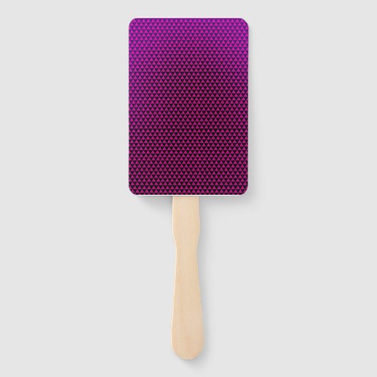 Disco Blowout Paarse en roze verjaardagsfeestje Handwaaier (Achterkant)