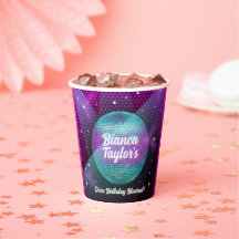 Disco Blowout Paarse en roze verjaardagsfeestje