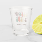 Disco Bride Name Custom Bachelorette Party Shot Glas (Achterkant)