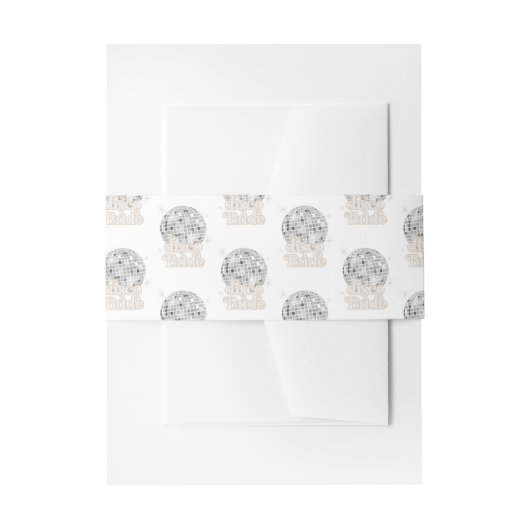 Disco Bride Retro Disco Ball Vrijgezellenfeest Uitnodigingen Wikkel (Voorkant Voorbeeld)