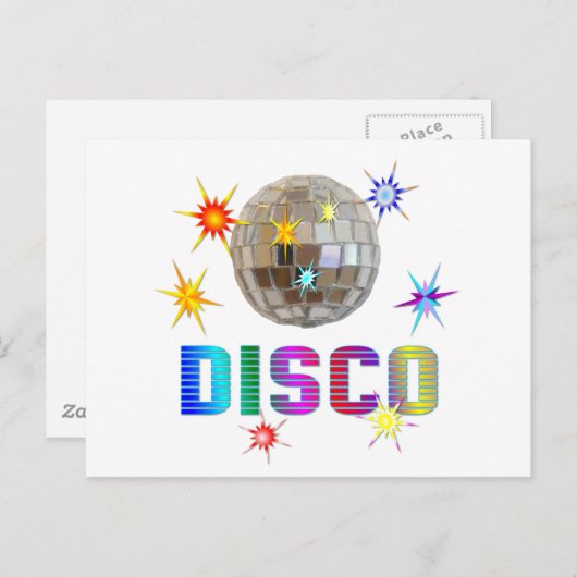 Disco Briefkaart (Voorkant / Achterkant)