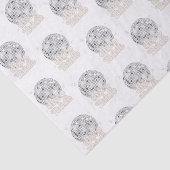 Disco Bruid Retro Disco Bal Bruiloft Feest Tissuepapier (Detail)