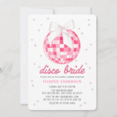 Disco Bruid Roze Disco Bal Boog Bruidsfeest Kaart (Voorkant)