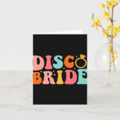 Disco Bruid Toekomst Mevrouw Groovy Retro Bachelor Kaart (Gele Bloem)