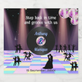  Disco bruiloft Bier Etiket (Enkel label)