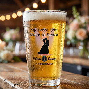 Disco bruiloft Glas