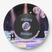 Disco bruiloft Papieren Bordje (Voorkant)