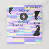  Disco bruiloft Plaatskaartje (Buitenkant ongevouwen)