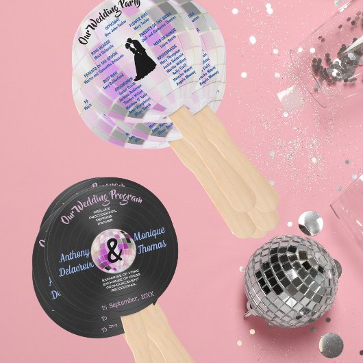  Disco bruiloft programma Handwaaier