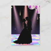  Disco bruiloft receptie Kaart (Achterkant)