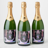  Disco bruiloft Sparkling Wijnetiket (Flessen)