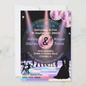 Disco bruiloft uitnodiging (Voorkant)