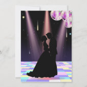 Disco bruiloft uitnodiging (Achterkant)