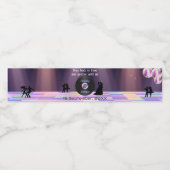  Disco bruiloft Waterfles Etiket (Enkel label)