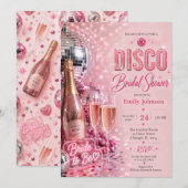 Disco Bruiloftsfeest Uitnodiging (Voorkant / Achterkant)