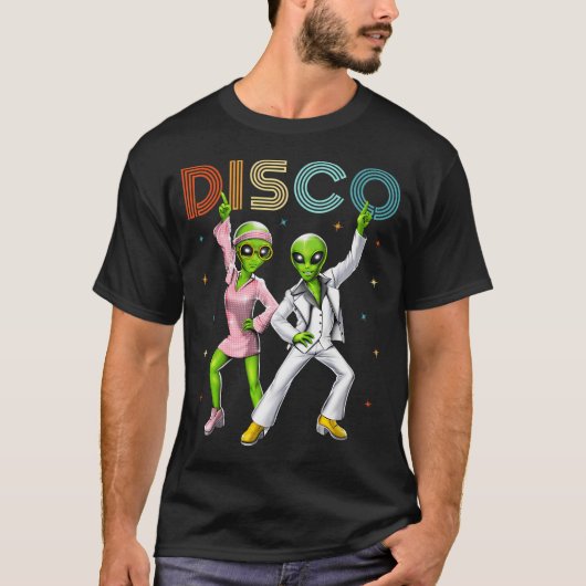 Disco Buitenaardse Wezens T-shirt (Voorkant)
