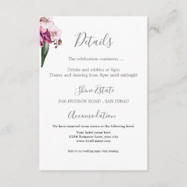 Disco Burgundy Floral — Specificatielaart Informatiekaartje