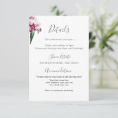 Disco Burgundy Floral — Specificatielaart Informatiekaartje (Staand voorkant)