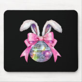 Disco Byll Bunny Coquette Bow Easter Disco Happy E Muismat (Voorkant)