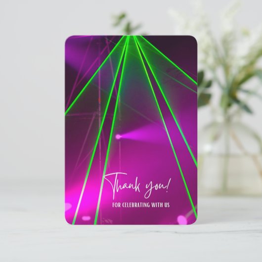 Disco Cards Dank je Bedankkaart (Staand voorkant)