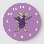 Disco Cat Grote Klok (Voorkant)
