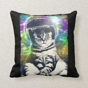Disco Cat Lover Colorful Party Kitten Kussen