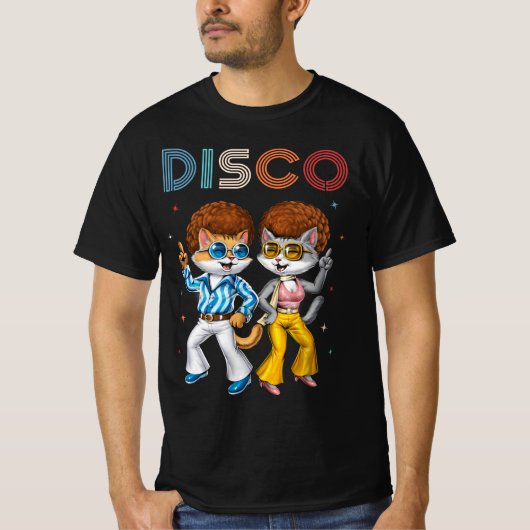 Disco Cats T-shirt (Voorkant)