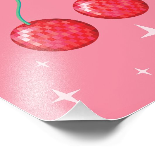 Disco Cherry 1 Foto Afdruk (Hoek)