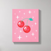 Disco Cherry 2 Canvas Afdruk (Voorkant)