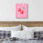 Disco Cherry 2 Canvas Afdruk (Insitu (Slaapkamer))