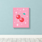 Disco Cherry 2 Canvas Afdruk (Insitu (Houten vloer))