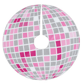 Disco Christmas Pink en Red Disco Ball Kerstboom Rok