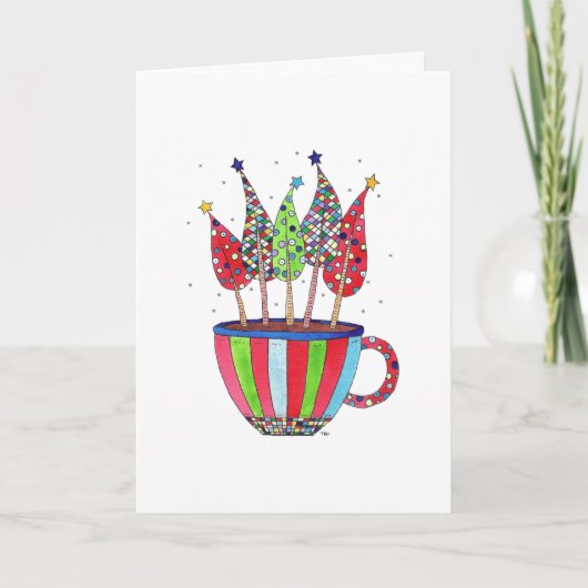 Disco Christmas Tea Kaart (Voorkant)