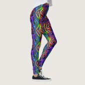 DISCO CLUB NEON LIGHTT ARTIJ mozaïekgolven Leggings (Rechts)