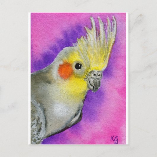 Disco Cockatiel Briefkaart (Voorkant)
