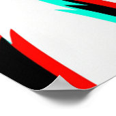 Disco Cool Glitchfoot RGB Poster (Hoek)