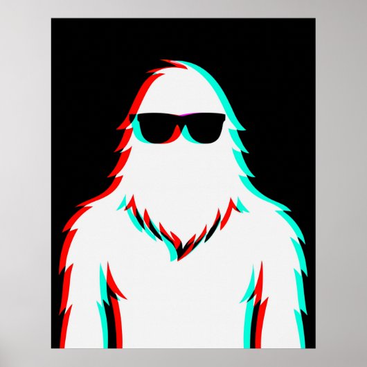Disco Cool Glitchfoot RGB Poster (Voorkant)