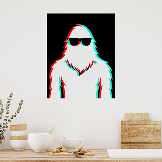Disco Cool Glitchfoot RGB Poster (Keuken)