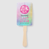 Disco Cowgirl Bachelorette Handwaaier (Voorkant)