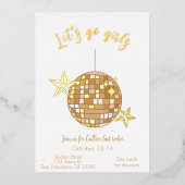 Disco Cowgirl Bachelorette Itinerary Last Rodeo Folie Uitnodiging (Voorkant)