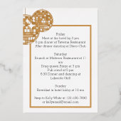 Disco Cowgirl Bachelorette Itinerary Last Rodeo Folie Uitnodiging (Achterkant)