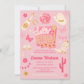 Disco Cowgirl Bachelorette Party Kaart (Voorkant)