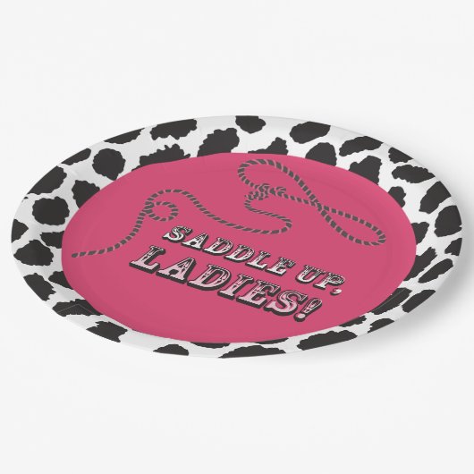 Disco Cowgirl Bachelorette Party Papieren Bordje (Gekanteld)