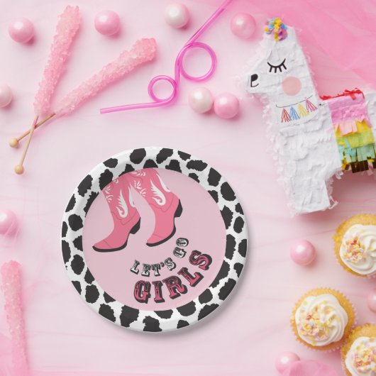 Disco Cowgirl Bachelorette Party Papieren Bordje (Feest)