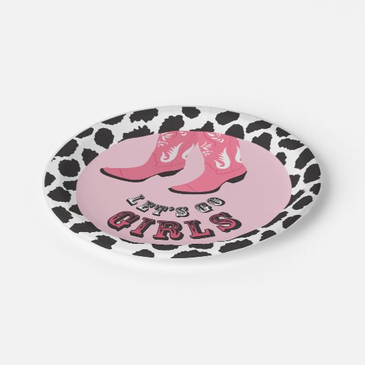 Disco Cowgirl Bachelorette Party Papieren Bordje (Gekanteld)