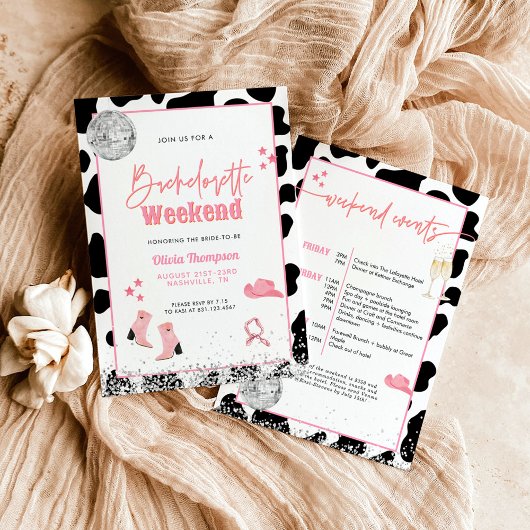 Disco Cowgirl Bachelorette Party | Ruimtevaartwage Kaart