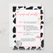 Disco Cowgirl Bachelorette Party | Ruimtevaartwage Kaart (Achterkant)