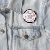 Disco Cowgirl Bachelorette Party Venmo QR Code Pin Ronde Button 5,7 Cm (In situ)