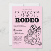 Disco Cowgirl Bachelorette Party Weekendprogramma Kaart (Voorkant)