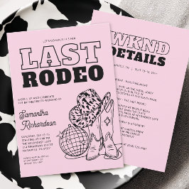 Disco Cowgirl Bachelorette Party Weekendprogramma Kaart